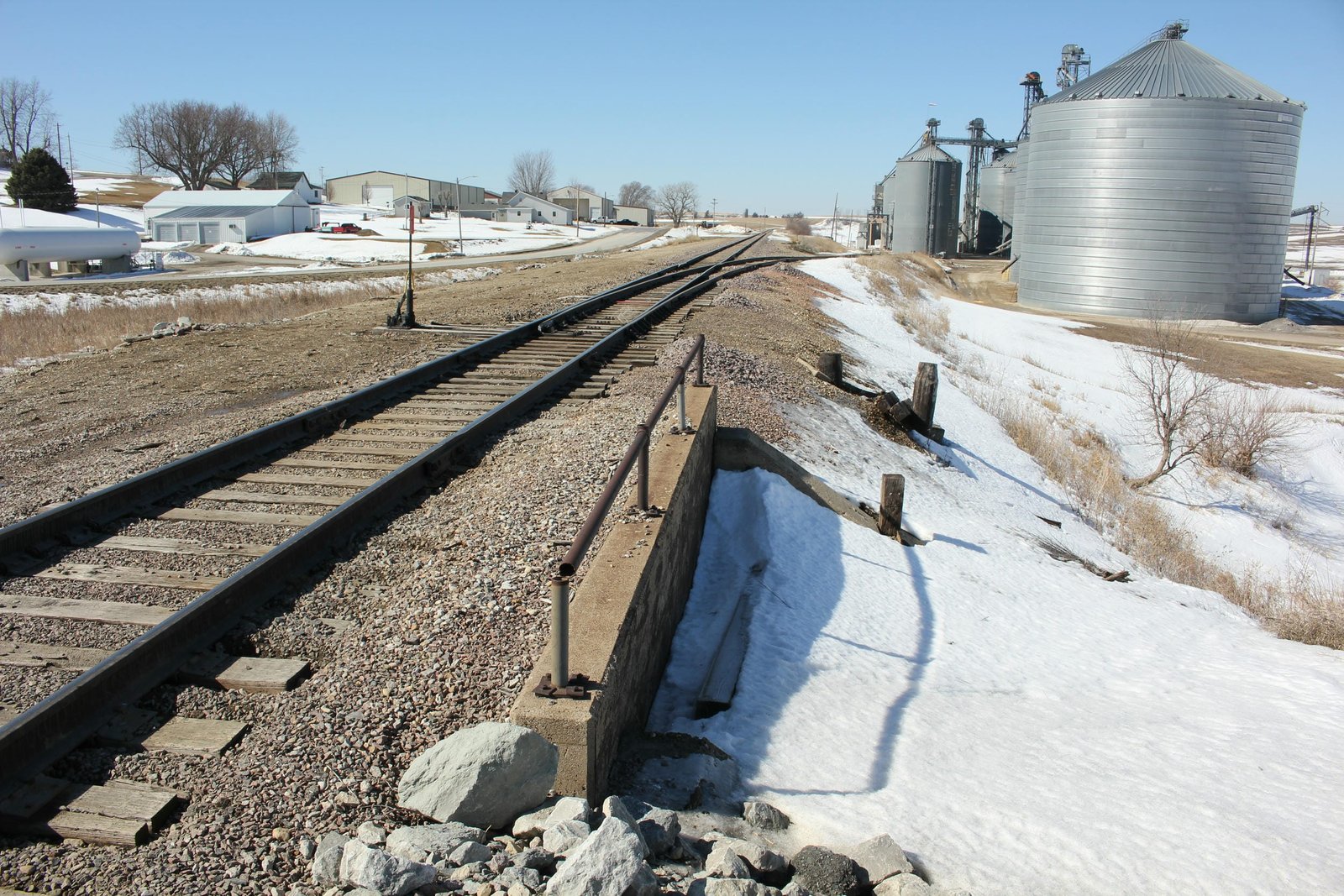 Looking west